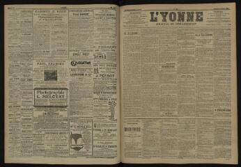 3 vues - L\'Yonne, journal du département, n° 146, samedi 23 juin 1906 (ouvre la visionneuse)