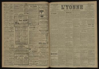 3 vues - L\'Yonne, journal du département, n° 147, lundi 25 juin 1906 (ouvre la visionneuse)
