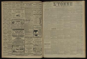 3 vues - L\'Yonne, journal du département, n° 151, vendredi 29 juin 1906 (ouvre la visionneuse)