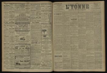 3 vues - L\'Yonne, journal du département, n° 154, mardi 3 juillet 1906 (ouvre la visionneuse)