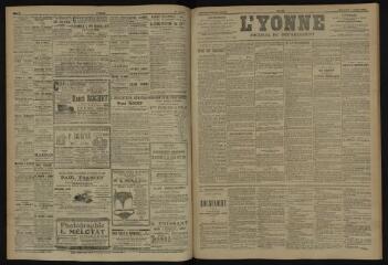 3 vues - L\'Yonne, journal du département, n° 155, mercredi 4 juillet 1906 (ouvre la visionneuse)