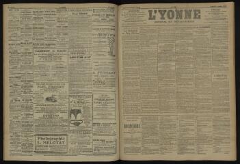 3 vues - L\'Yonne, journal du département, n° 158, samedi 7 juillet 1906 (ouvre la visionneuse)