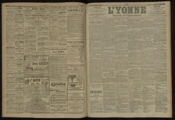 3 vues - L\'Yonne, journal du département, n° 159, lundi 9 juillet 1906 (ouvre la visionneuse)