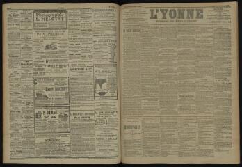 3 vues - L\'Yonne, journal du département, n° 160, mardi 10 juillet 1906 (ouvre la visionneuse)