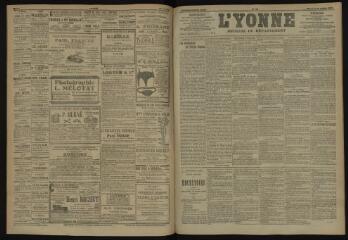 3 vues - L\'Yonne, journal du département, n° 166, mercredi 18 juillet 1906 (ouvre la visionneuse)
