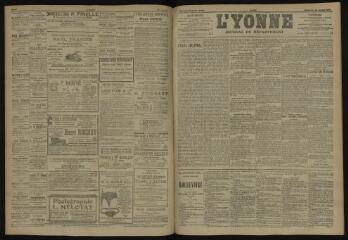 3 vues - L\'Yonne, journal du département, n° 168, vendredi 20 juillet 1906 (ouvre la visionneuse)