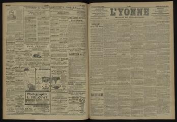 3 vues - L\'Yonne, journal du département, n° 169, samedi 21 juillet 1906 (ouvre la visionneuse)