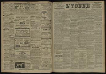 3 vues - L\'Yonne, journal du département, n° 176, lundi 30 juillet 1906 (ouvre la visionneuse)