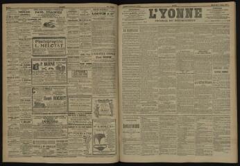 3 vues - L\'Yonne, journal du département, n° 178, mercredi 1 août 1906 (ouvre la visionneuse)