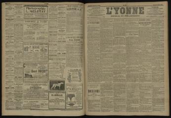 3 vues - L\'Yonne, journal du département, n° 179, jeudi 2 août 1906 (ouvre la visionneuse)
