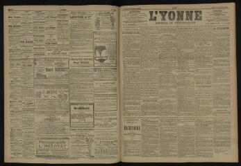 3 vues - L\'Yonne, journal du département, n° 183, mercredi 8 août 1906 (ouvre la visionneuse)