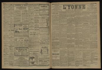 3 vues - L\'Yonne, journal du département, n° 184, jeudi 9 août 1906 (ouvre la visionneuse)