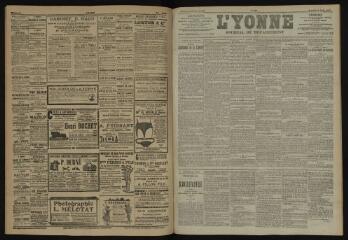 3 vues - L\'Yonne, journal du département, n° 186, samedi 11 août 1906 (ouvre la visionneuse)