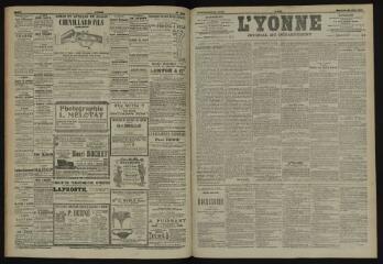 3 vues - L\'Yonne, journal du département, n° 194, mercredi 22 août 1906 (ouvre la visionneuse)