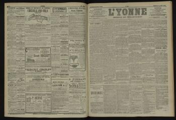 3 vues - L\'Yonne, journal du département, n° 202, vendredi 31 août 1906 (ouvre la visionneuse)