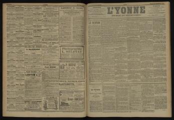 3 vues - L\'Yonne, journal du département, n° 227, samedi 29 septembre 1906 (ouvre la visionneuse)