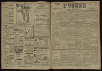 3 vues - L\'Yonne, journal du département, n° 229, mardi 2 octobre 1906 (ouvre la visionneuse)
