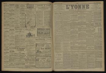 3 vues - L\'Yonne, journal du département, n° 231, jeudi 4 octobre 1906 (ouvre la visionneuse)