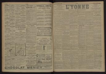 3 vues - L\'Yonne, journal du département, n° 234, lundi 8 octobre 1906 (ouvre la visionneuse)