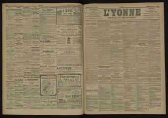 3 vues - L\'Yonne, journal du département, n° 241, mardi 16 octobre 1906 (ouvre la visionneuse)