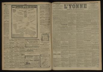 3 vues - L\'Yonne, journal du département, n° 242, mercredi 17 octobre 1906 (ouvre la visionneuse)