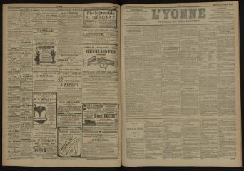 3 vues - L\'Yonne, journal du département, n° 248, mercredi 24 octobre 1906 (ouvre la visionneuse)