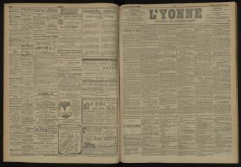 3 vues - L\'Yonne, journal du département, n° 250, vendredi 26 octobre 1906 (ouvre la visionneuse)