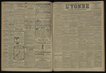 3 vues - L\'Yonne, journal du département, n° 254, mercredi 31 octobre 1906 (ouvre la visionneuse)