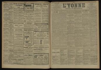 3 vues - L\'Yonne, journal du département, n° 268, samedi 17 novembre 1906 (ouvre la visionneuse)