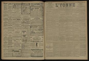 3 vues - L\'Yonne, journal du département, n° 276, mardi 27 novembre 1906 (ouvre la visionneuse)