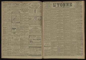 3 vues - L\'Yonne, journal du département, n° 288, mardi 11 décembre 1906 (ouvre la visionneuse)