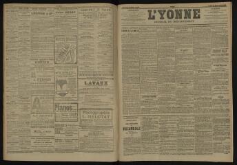 3 vues - L\'Yonne, journal du département, n° 301, jeudi 27 décembre 1906 (ouvre la visionneuse)