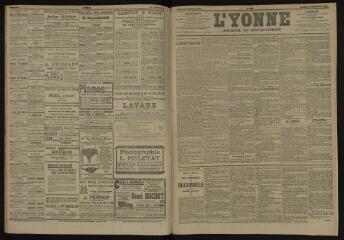 3 vues - L\'Yonne, journal du département, n° 303, samedi 29 décembre 1906 (ouvre la visionneuse)