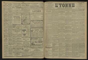 3 vues - L\'Yonne, journal du département, n° 6, mercredi 9 janvier 1907 (ouvre la visionneuse)