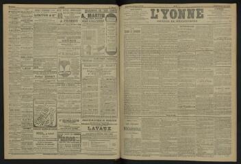 3 vues - L\'Yonne, journal du département, n° 7, jeudi 10 janvier 1907 (ouvre la visionneuse)