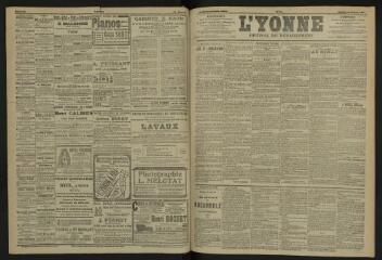 3 vues - L\'Yonne, journal du département, n° 9, samedi 12 janvier 1907 (ouvre la visionneuse)