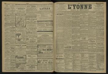3 vues - L\'Yonne, journal du département, n° 11, mardi 15 janvier 1907 (ouvre la visionneuse)