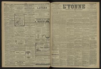 3 vues - L\'Yonne, journal du département, n° 17, mardi 22 janvier 1907 (ouvre la visionneuse)