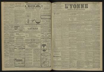 3 vues - L\'Yonne, journal du département, n° 26, jeudi 31 janvier 1907 (ouvre la visionneuse)