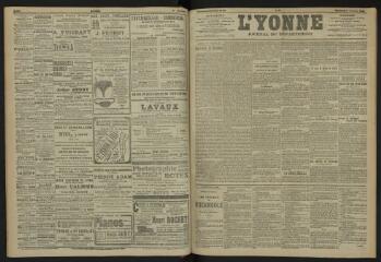 3 vues - L\'Yonne, journal du département, n° 27, vendredi 1 février 1907 (ouvre la visionneuse)