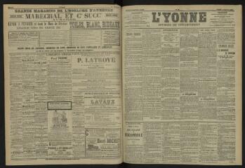 3 vues - L\'Yonne, journal du département, n° 29, lundi 4 février 1907 (ouvre la visionneuse)