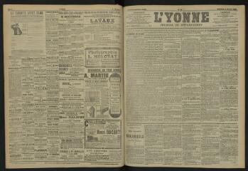 3 vues - L\'Yonne, journal du département, n° 31, mercredi 6 février 1907 (ouvre la visionneuse)