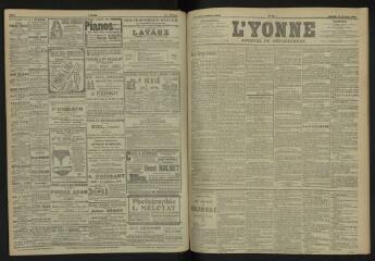 3 vues - L\'Yonne, journal du département, n° 37, samedi 16 février 1907 (ouvre la visionneuse)