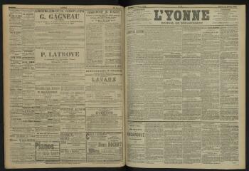 3 vues - L\'Yonne, journal du département, n° 43, samedi 23 février 1907 (ouvre la visionneuse)