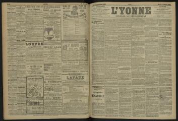3 vues - L\'Yonne, journal du département, n° 45, mardi 26 février 1907 (ouvre la visionneuse)