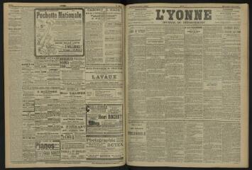 3 vues - L\'Yonne, journal du département, n° 52, mercredi 6 mars 1907 (ouvre la visionneuse)