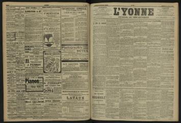 3 vues - L\'Yonne, journal du département, n° 54, vendredi 8 mars 1907 (ouvre la visionneuse)