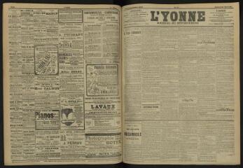 3 vues - L\'Yonne, journal du département, n° 72, vendredi 29 mars 1907 (ouvre la visionneuse)
