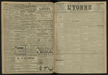 3 vues - L\'Yonne, journal du département, n° 73, samedi 30 mars 1907 (ouvre la visionneuse)