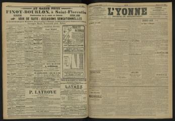 3 vues - L\'Yonne, journal du département, n° 74, lundi 1 avril 1907 (ouvre la visionneuse)